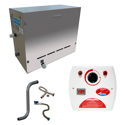 Sauna Steam Inox 6kw Indoor 6m³ Analógico Instalação Inox