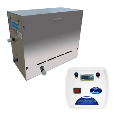 Sauna GV Steam Inox 9kw Indoor Até 10m³ + Comando Digital