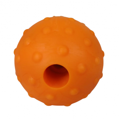 BOLA BORRACHA MACIÇA 7 CM DIÂMETRO AROMA TUTI FRUTI (SEM CORDA)
