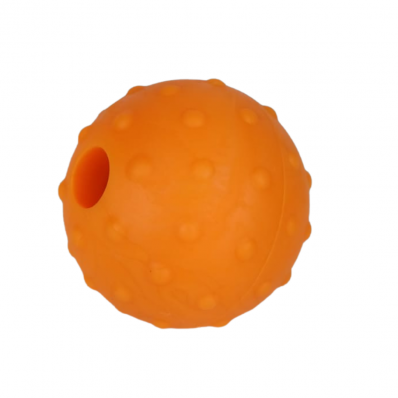 BOLA BORRACHA MACIÇA 6 CM DIÂMETRO AROMA TUTI FRUTI (SEM CORDA) 