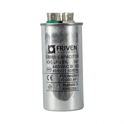 CAPACITOR 40+5UF 440V FRIVEN 