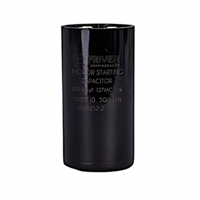 CAPACITOR DE PARTIDA 1/2 270 - 324 127V FRIVEN 