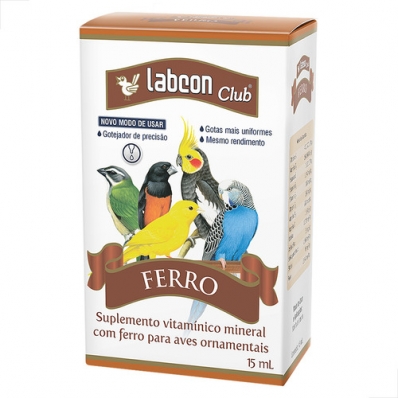Labcon Club Ferro 15ml Suplemento Vitamínico E Mineral Aves