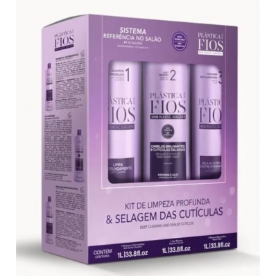 Kit Cadiveu Plastica dos Fios Profissional - 3 x 1 Litro