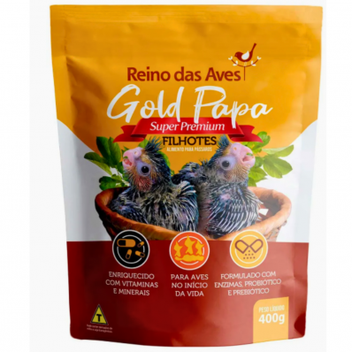 PAPA FILHOTES REINO DAS AVES GOLD - 400 g