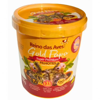 PAPA FILHOTES REINO DAS AVES GOLD - 400 g - POTE
