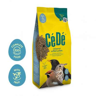 Cédé Alimento Universal - Peletizada para Sábia, Pássaro Preto e Frugivoros de Bico Longo - 1 kg