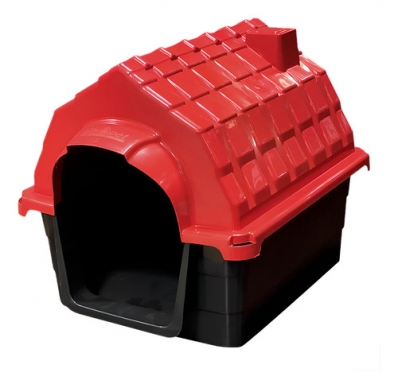 Casa Casinha Cachorro Cães N4 Plástica + Colchonete Brinde