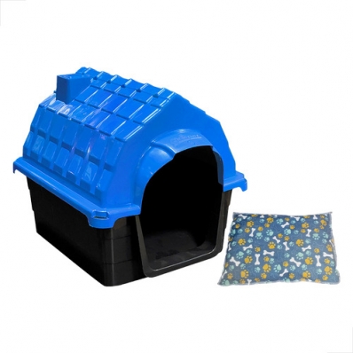 Casa Casinha Cachorro Cães N1 Plástica + Colchonete Brinde
