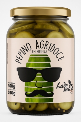 CONSERVA - PEPINO AGRIDOCE 300g