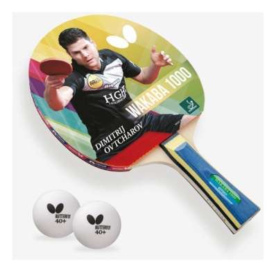 Raquete De Tênis De Mesa Butterfly Wakaba 1000 Profissional