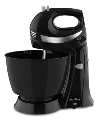 Batedeira Diamante Duo Mixer Turbo 4,3l 350w Cor Preto Britânia