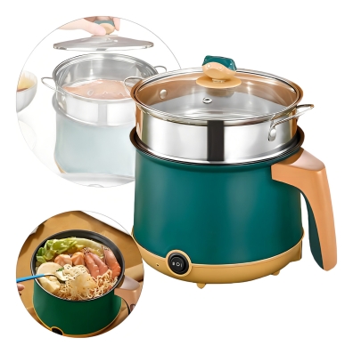 Mini Panela Eletrica Arroz 1,8l Feijão Antiaderente Dorama Cor Verde 110