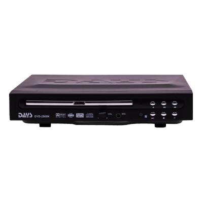 Reprodutor DVD de Mesa Days DYD-2500LK / 2 Canais / Com Controle Remoto / 90-260V ~ 60Hz ? Preto