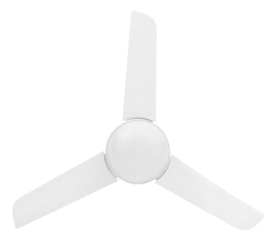 Ventilador Teto Aliseu Alisclean Com Controle Parede Estrutura Branco Pás Branco Diâmetro 90 cm Material das pás Policarbonato Quantidade de pás 3