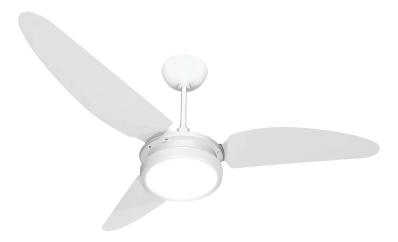 Ventilador De Teto Resistente A Maresia Pás De Policarbonato Branco/Branco Led 6500k Maris Beltempo