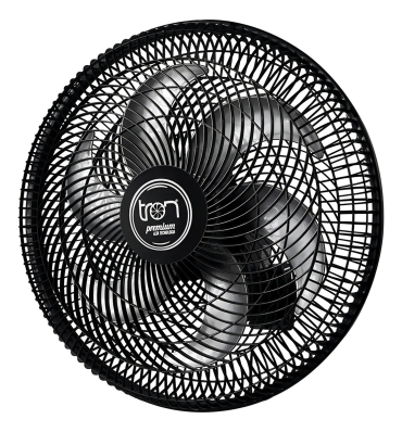 Ventilador De Parede Tron Oscilante Premium 50cm 140w 6 Pás Polipropileno Preto