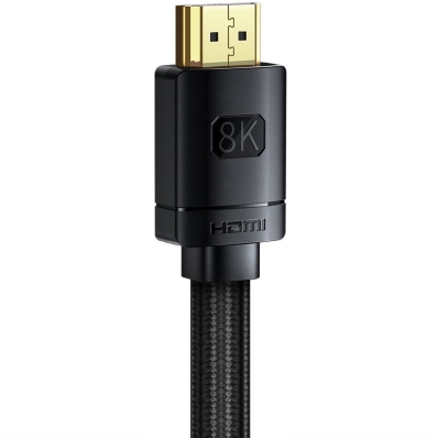 Cabo HDMI Baseus 2.1 8K 60 HZ / 4K 120 HZ - Preto 10 Metros (WKGQ040301)
