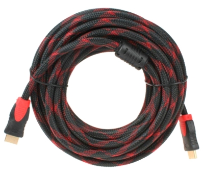 Cabo HLD HDMI 1.4V para HDMI (10 Metros) Negro / Rojo
