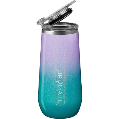 Copo Termico para Champagne Brumate Flute (355ML) Glitter Mermaid
