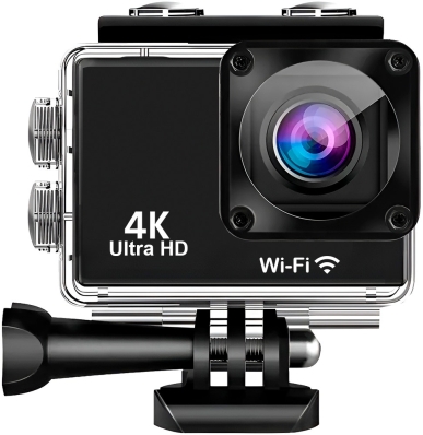 Camera Esportiva T800 LCD 2.0" 4K Wifi - Preto