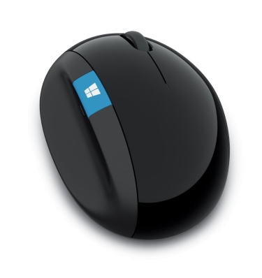 Mouse Microsoft Sculpt Ergonomico Wireless Preto - L6V-00001