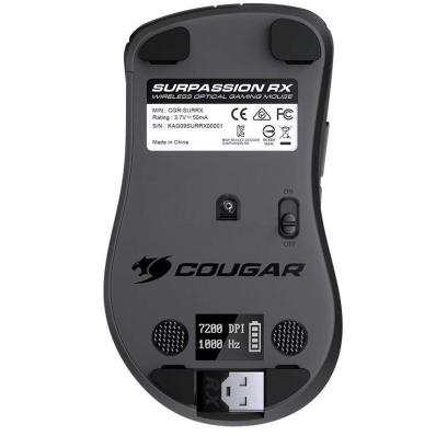 Mouse Gamer Sem Fio Cougar Surpassion RX Backlight - Preto