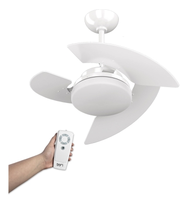 Ventilador De Teto Aventador Branco Com Controle Remoto Compatível com Alexa