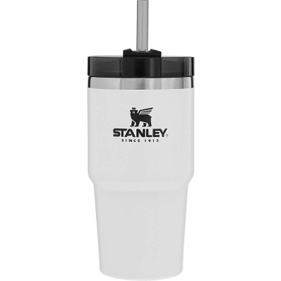 Caneca Térmica com Canudo Stanley Adventure 10-02662-102 (591ML) Branco