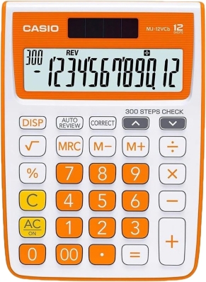 Calculadora Casio MJ-12VCB-RG (12 Digitos) - Laranja