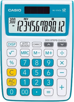 Calculadora Casio MJ-12VCB-Bu (12 Digitos) - Azul