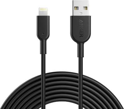 Cabo Lightning/USB-A Anker Powerline A8434H12-1 3M - Preto
