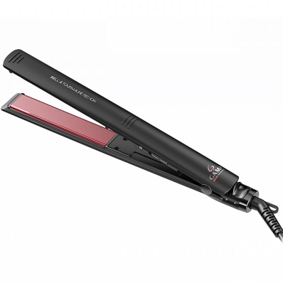 Prancha Ga.Ma 928-3299 Elegance Bella Tourmaline Bivolt - Preto/Vermelho