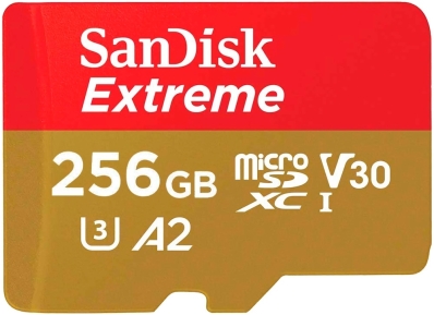 Memoria Microsdxc Uhs-I Extreme A2 Sandisk 256GB 190MB/s