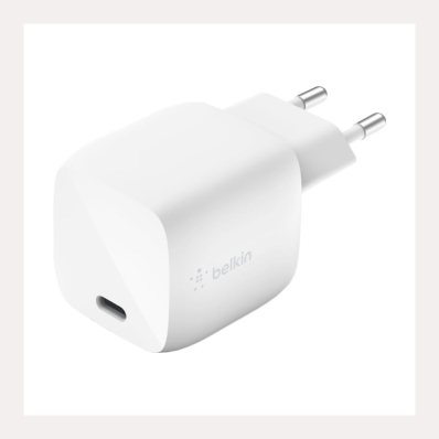 Carregador de Parede Belkin 30W USB-C Gan Branco Eu - WCH001VFWH