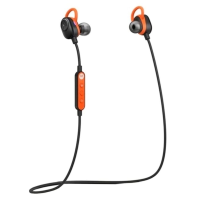 Fone de ouvido Motorola Wireless Verve Loop com MicroFone de ouvido SH011FL Preto/Laranja