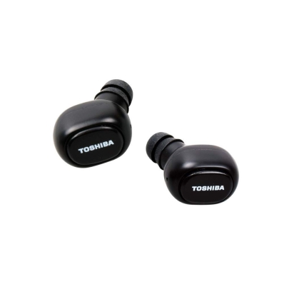 Fone de ouvido Toshiba Wireless com MicroFone de ouvido (Dual Mic) RZE-BT800EMK/BLK Preto