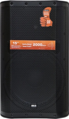 Caixa de Som Ativa 15" 2000W Bluetooth Bivolt - BLG B-15