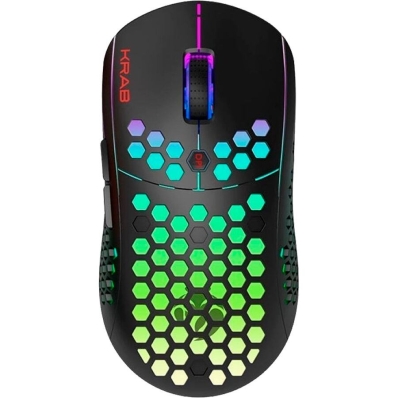 Mouse Gamer Krab Dual Shadow KBGMD30 RGB 10000DPI Wireless/USB - Preto