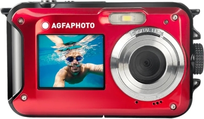 Camera Digital A Prova DAgua Agfaphoto DC6000B Realishot WP8000 24MP 16X Vermelho