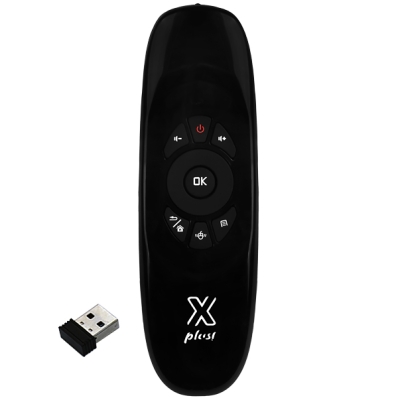 Air Mouse X Plus! Pro Lite de 2.4GHZ com Alcance de Ate 10 Metros - Preto