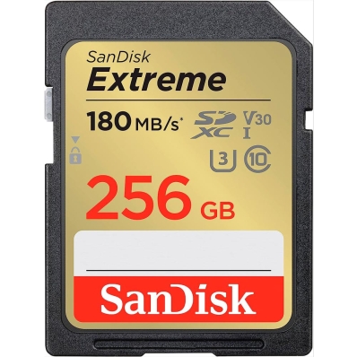 Cartao de Memoria Sandisk Extreme SDXC 256GB Classe 10 180MB/s - SDSDXVV-256G-Gncin