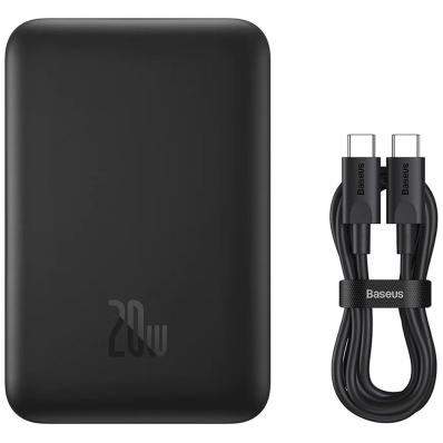 Carregador Portatil Magnetico Mini Baseus 20 W 10.000 Mah - Preto (PPCX070001)