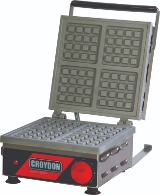 Máquina De Waffle Quadrada Simples Mwqs - Croydon Cor Preto