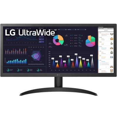 Monitor LED Ultrawide LG 26WQ500-B 26" Full HD Freesync Ips - Preto