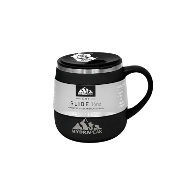 Caneca Termica Hydrapeak HP-SLIDE-14-Black 414ML Preto