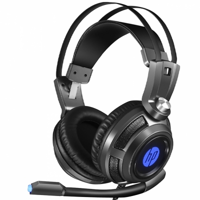 Headset Gaming HP H200GS 7.1 com USB para PC/PS4/Xbox e Smartphone - Preto