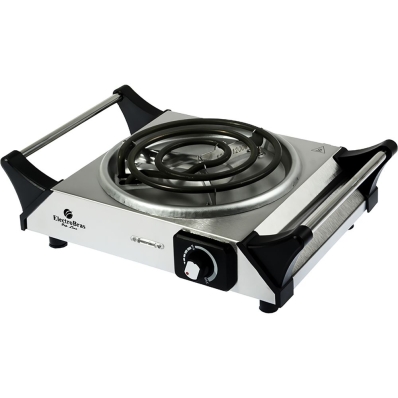 Fogão Elétrico Electrobras Practic Cook Inox EBCE-01 1200 W 110V - Prata/Preto