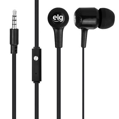 Fone de Ouvido Elg EP01 3.5MM - Preto