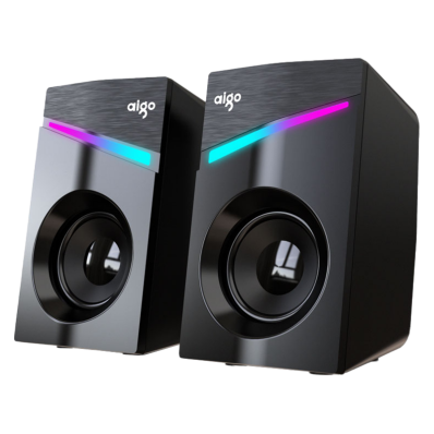 Caixa de Som Aigo S561 RGB 1.8W*2 - Preto